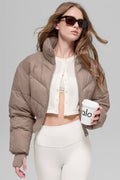 Cropped Atmosphere Puffer - Chai Latte — photo 1