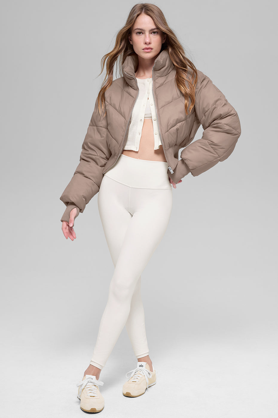 Cropped Atmosphere Puffer - Chai Latte — photo 4