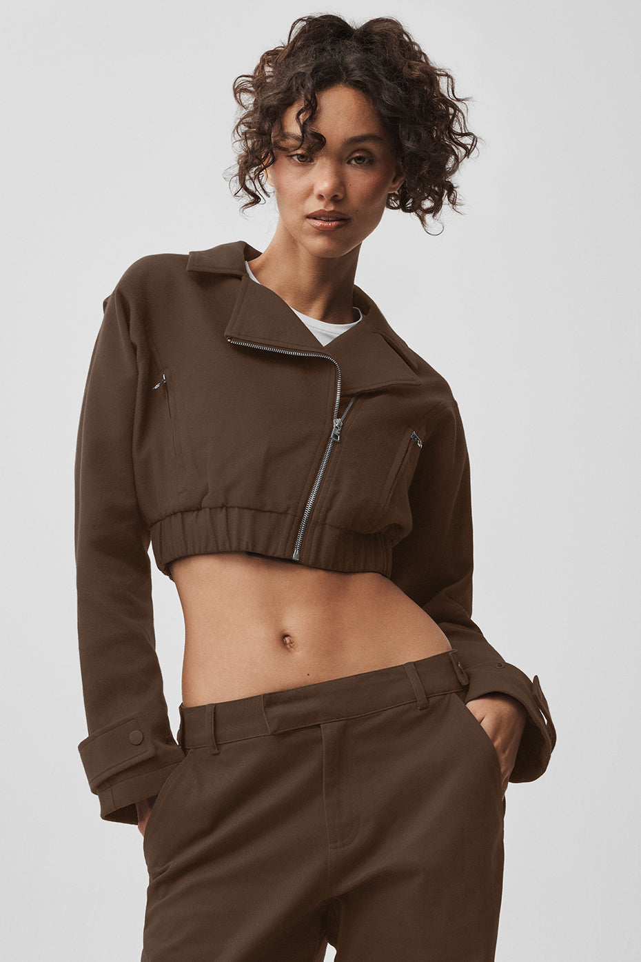 Cropped Cosmopolitan Jacket - Espresso — photo 1