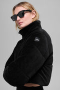 Micro Corduroy Dreamy Puffer - Black — photo 1