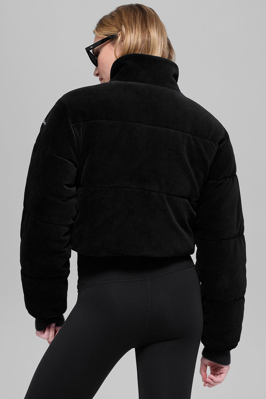 Micro Corduroy Dreamy Puffer - Black — photo 3