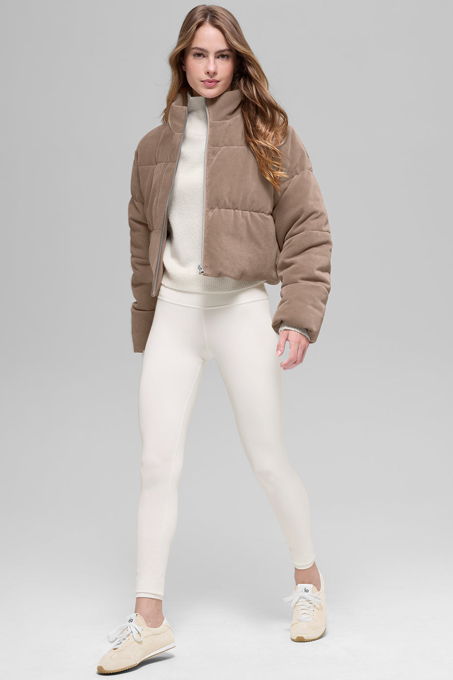 Micro Corduroy Dreamy Puffer - Chai Latte — photo 5