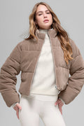 Micro Corduroy Dreamy Puffer - Chai Latte — photo 1