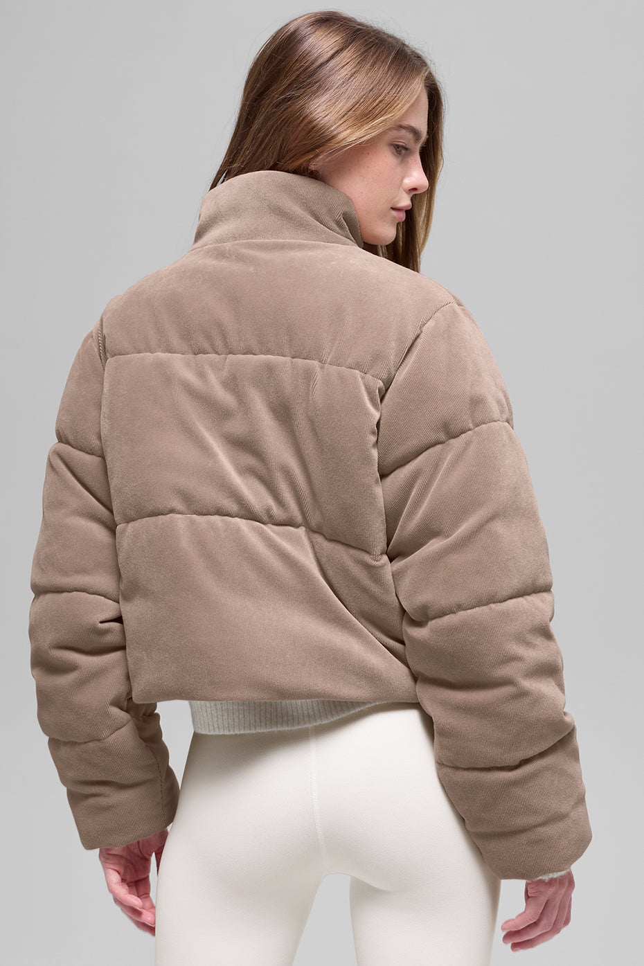 Micro Corduroy Dreamy Puffer - Chai Latte — photo 2