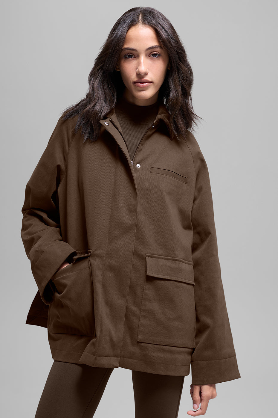 Twill Barn Jacket - Espresso — photo 3