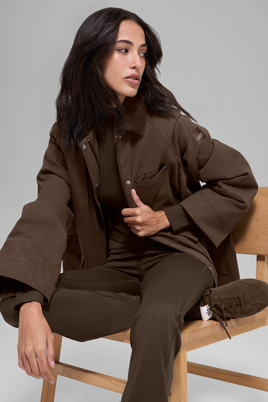 Twill Barn Jacket - Espresso — photo 4