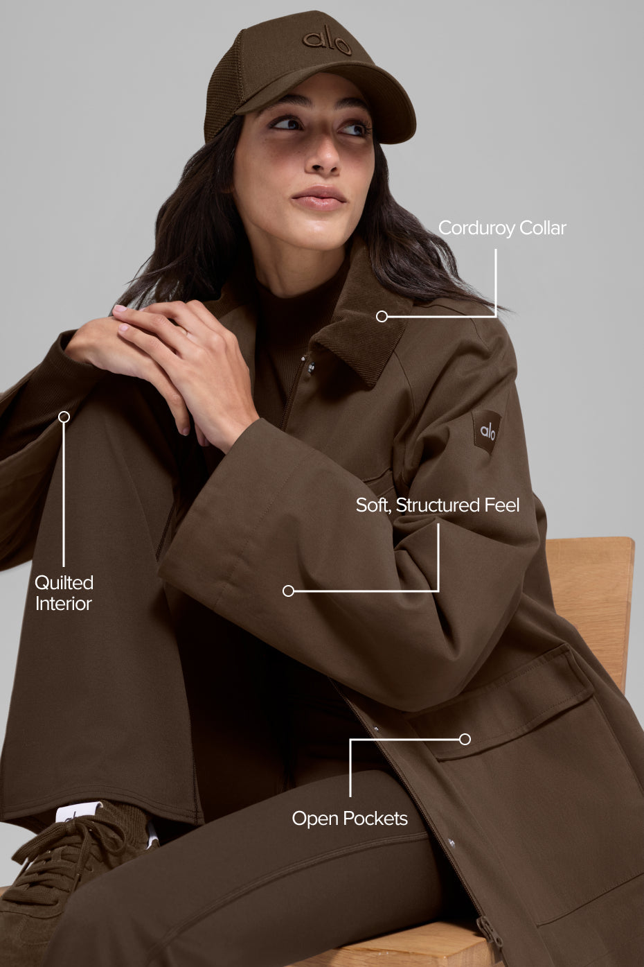 Twill Barn Jacket - Espresso — photo 2