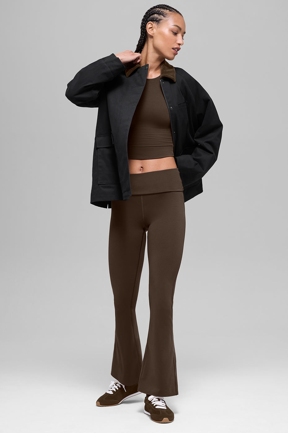 Twill Barn Jacket - Black/Espresso — photo 5