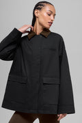 Twill Barn Jacket - Black/Espresso — photo 1