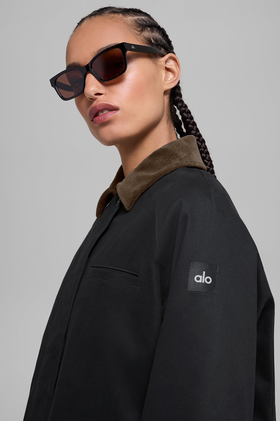 Twill Barn Jacket - Black/Espresso — photo 4