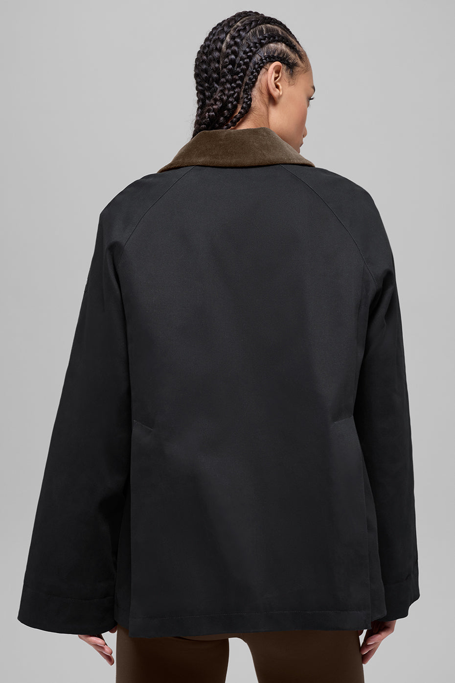 Twill Barn Jacket - Black/Espresso — photo 3