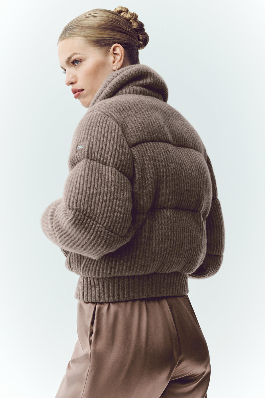 Cashmere Northstar Sweater Puffer - Alpine Cocoa Heather — photo 2