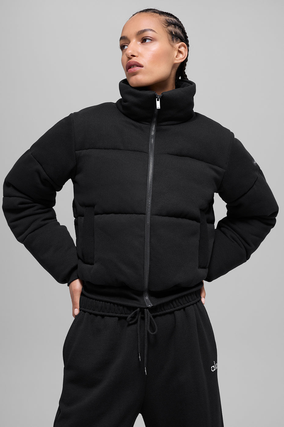 Sweatshirt Puffer - Black — photo 1