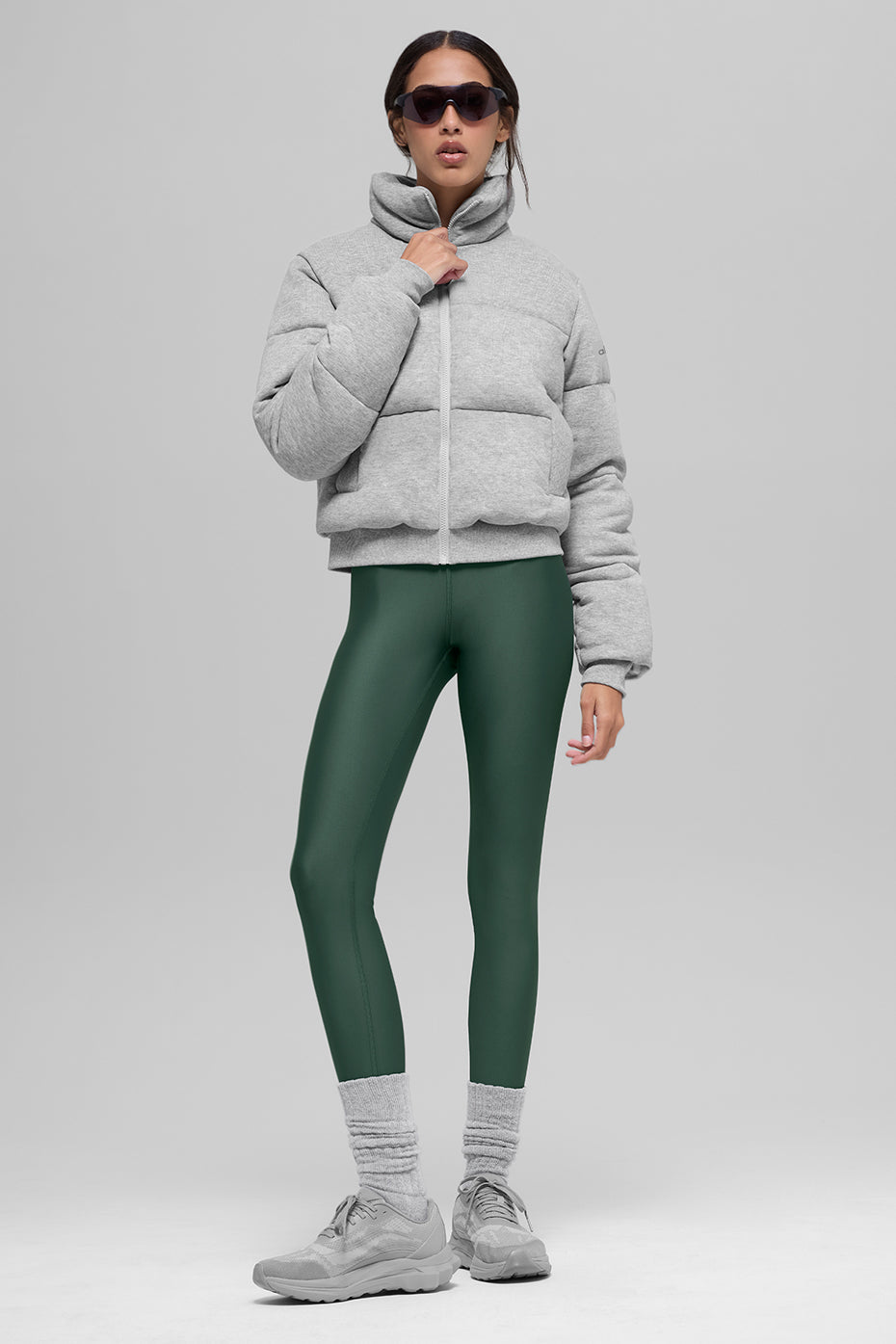 Sweatshirt Puffer - Athletic Heather Grey — photo 5