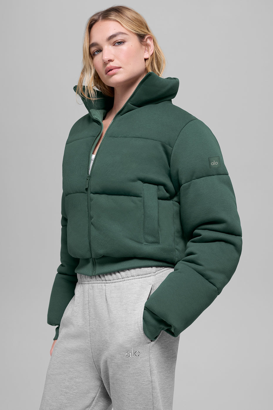 Sweatshirt Puffer - Clover Green — photo 2