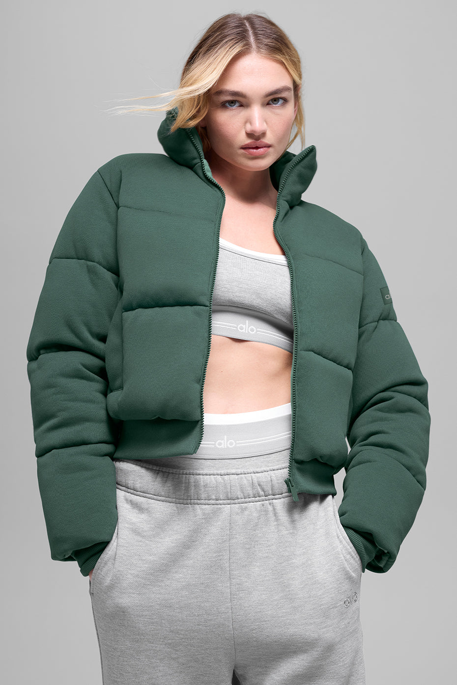 Sweatshirt Puffer - Clover Green — photo 4