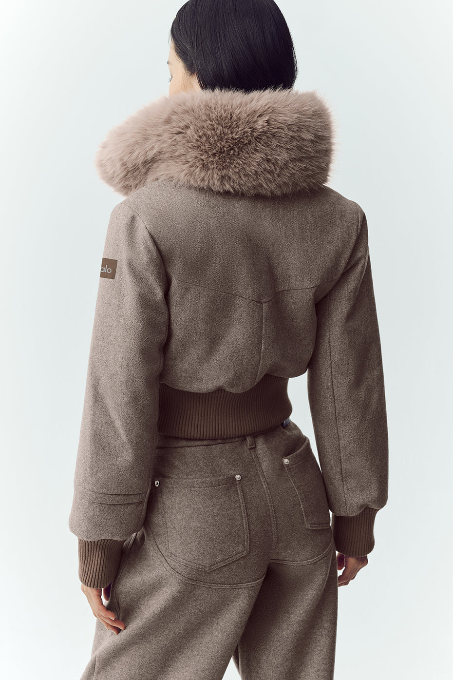 Wool Blend Bunny Slope Jacket - Alpine Cocoa Heather — photo 2