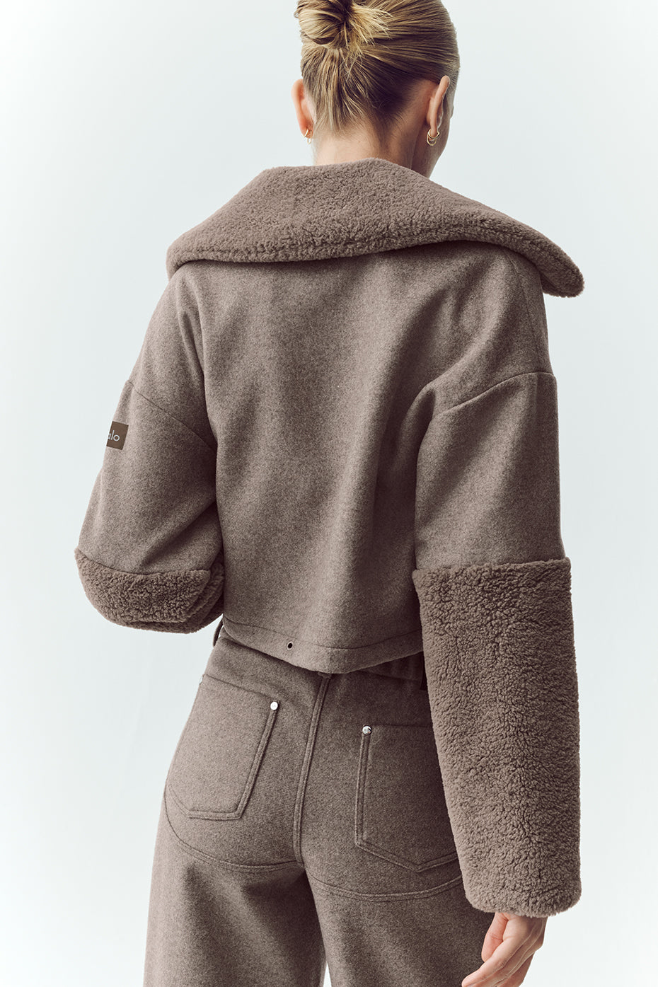 Wool Blend Nightfall Bomber - Alpine Cocoa Heather — photo 2