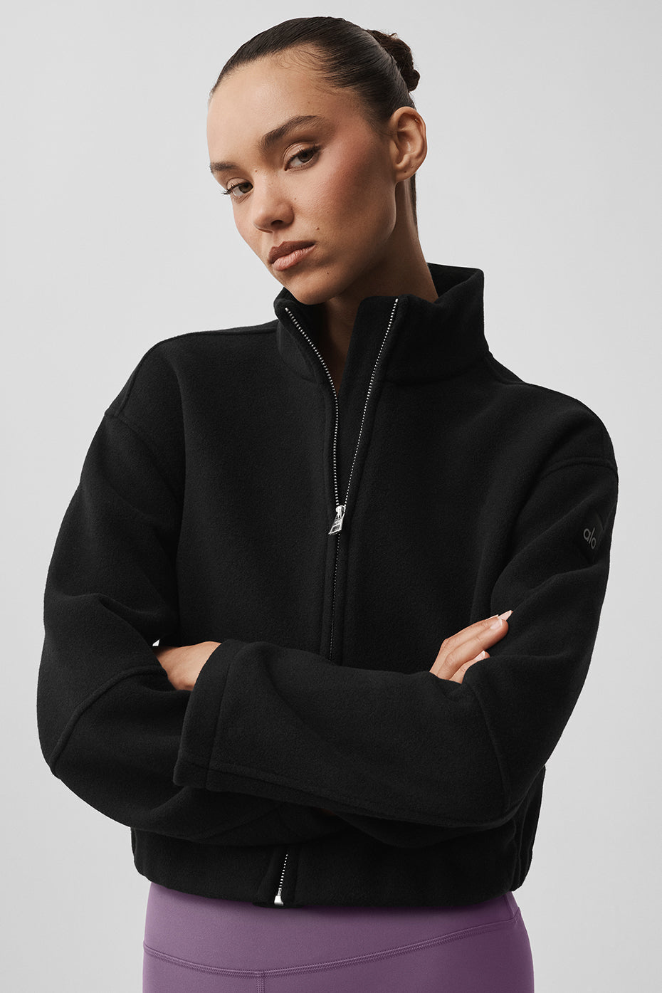 Double Face Wool City Girl Jacket - Black — photo 4