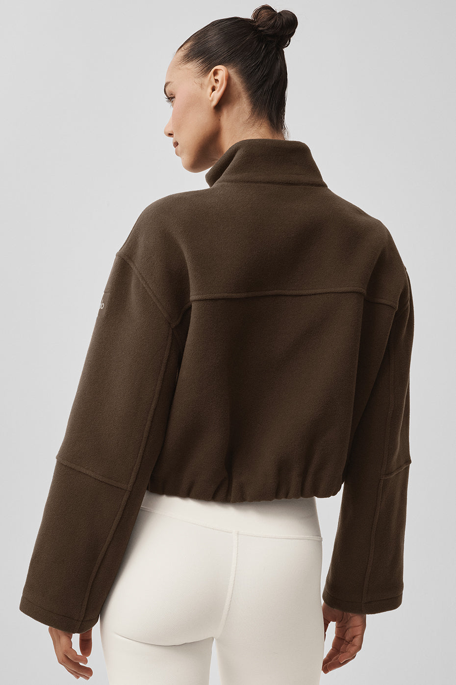 Double Face Wool City Girl Jacket - Espresso — photo 3