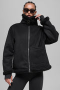 Faux Shearling Grand Jacket - Black — photo 1