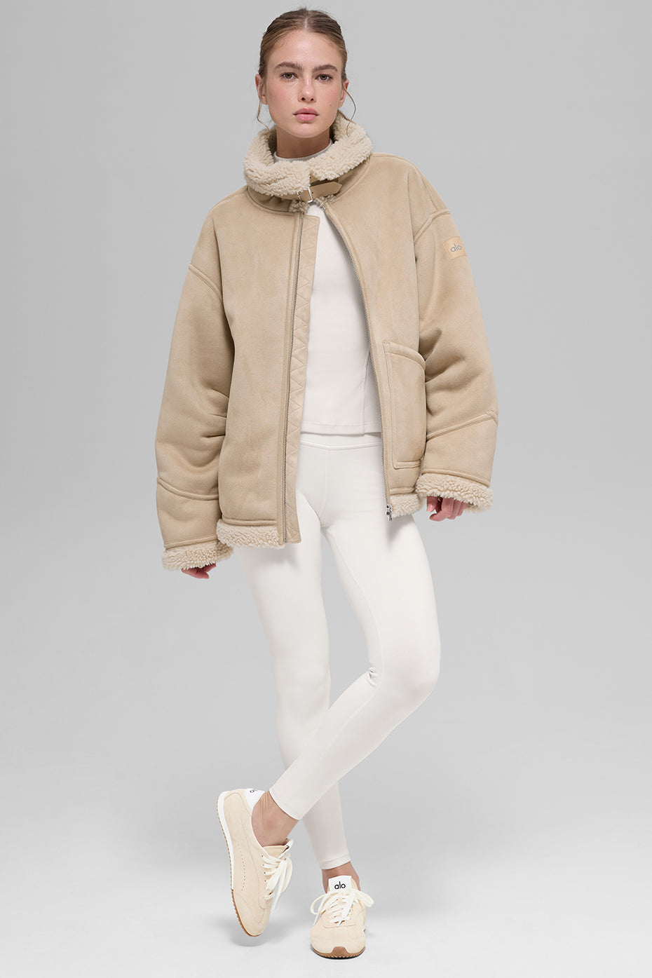 Faux Shearling Grand Jacket - Woodland Tan — photo 7