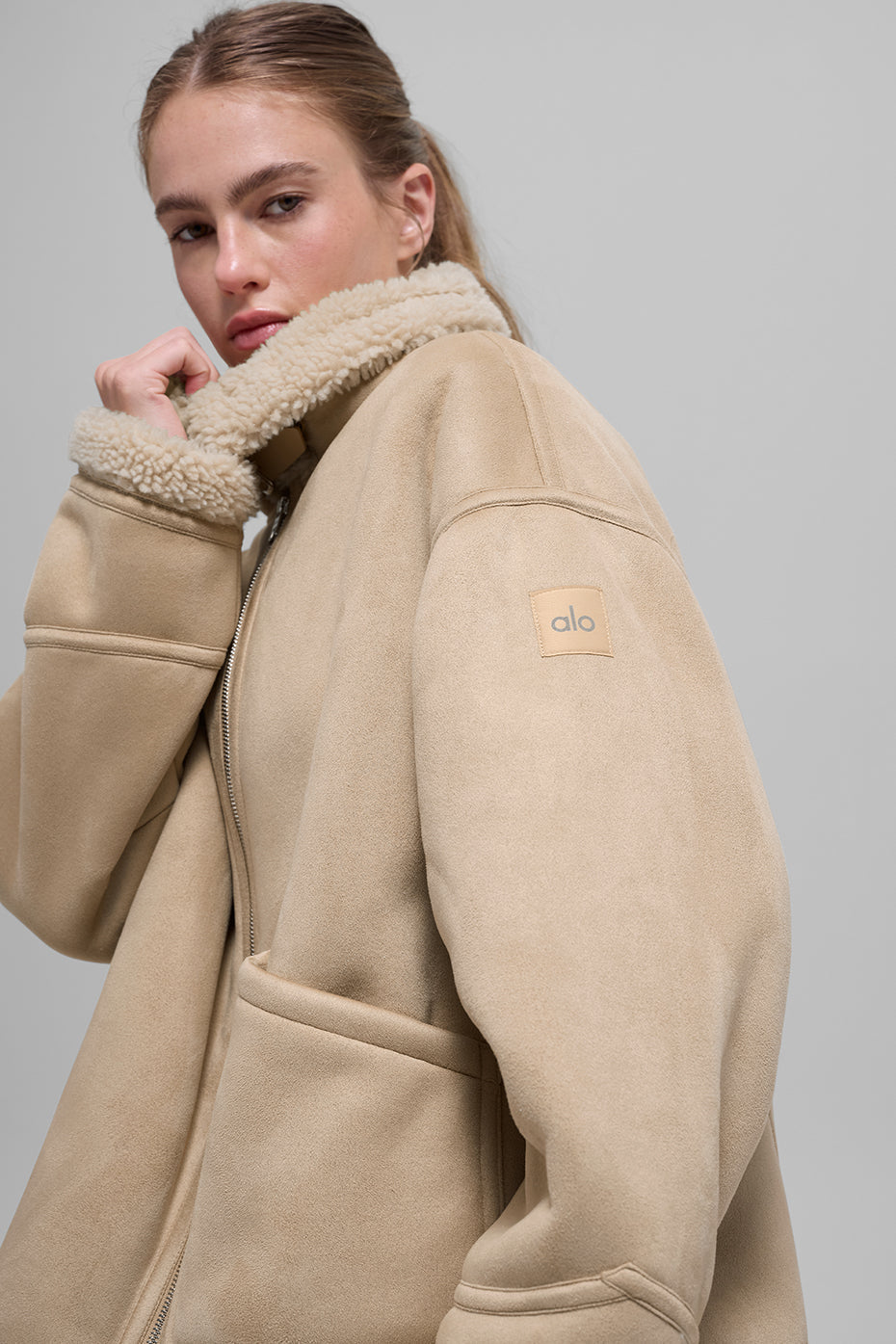 Faux Shearling Grand Jacket - Woodland Tan — photo 2