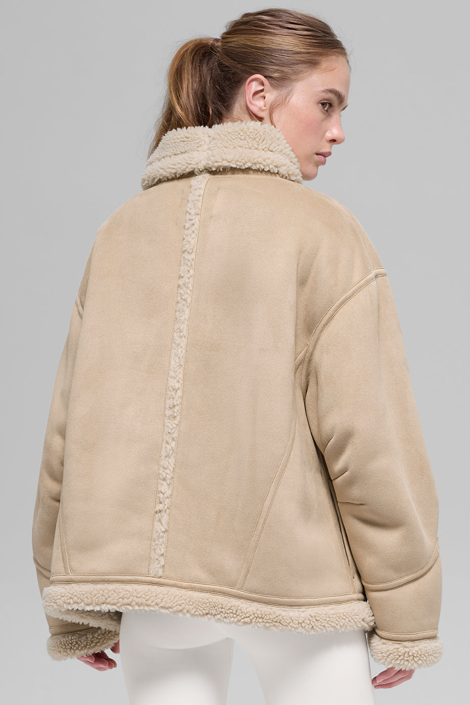 Faux Shearling Grand Jacket - Woodland Tan — photo 4