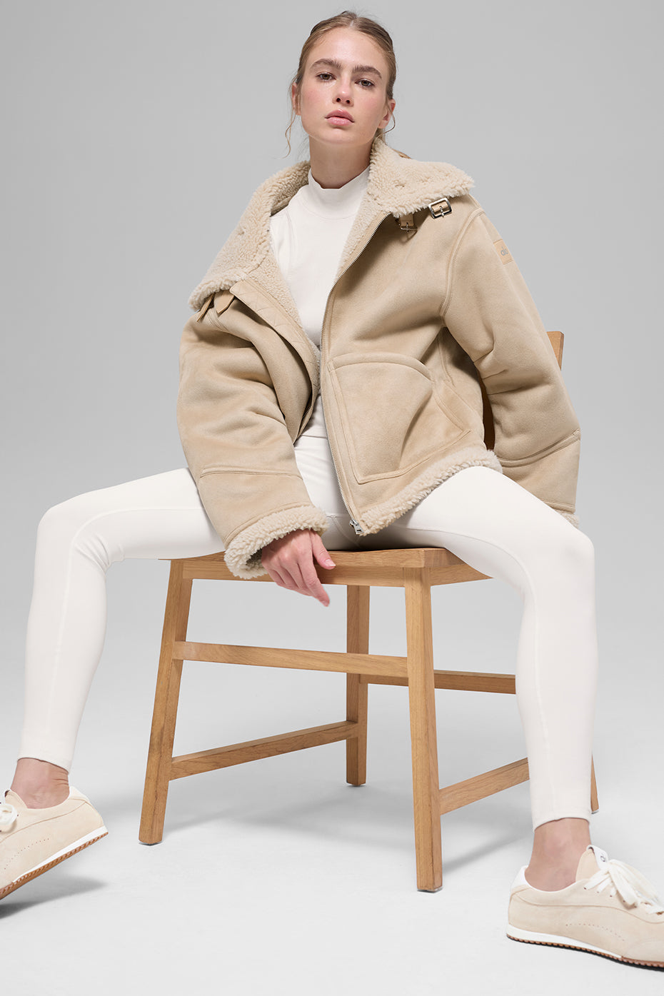 Faux Shearling Grand Jacket - Woodland Tan — photo 6