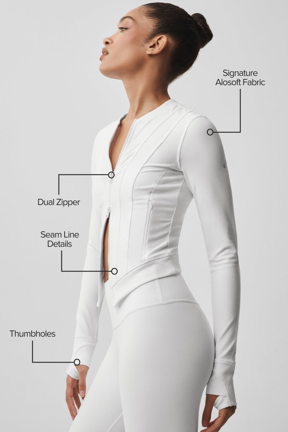 Alosoft Recharge Jacket - White — photo 2