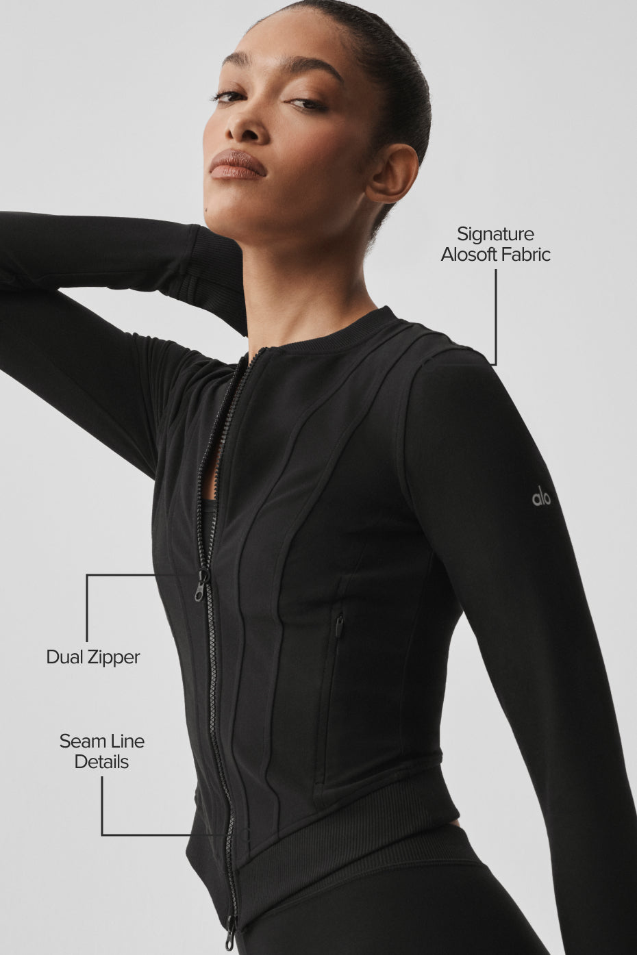Alosoft Recharge Jacket - Black — photo 2