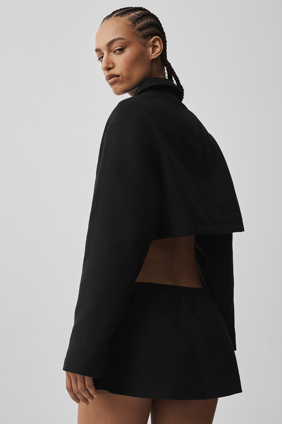 Cropped Fan Favorite Full Zip Jacket - Black — photo 4