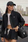 Cropped Fan Favorite Full Zip Jacket - Black — photo 1