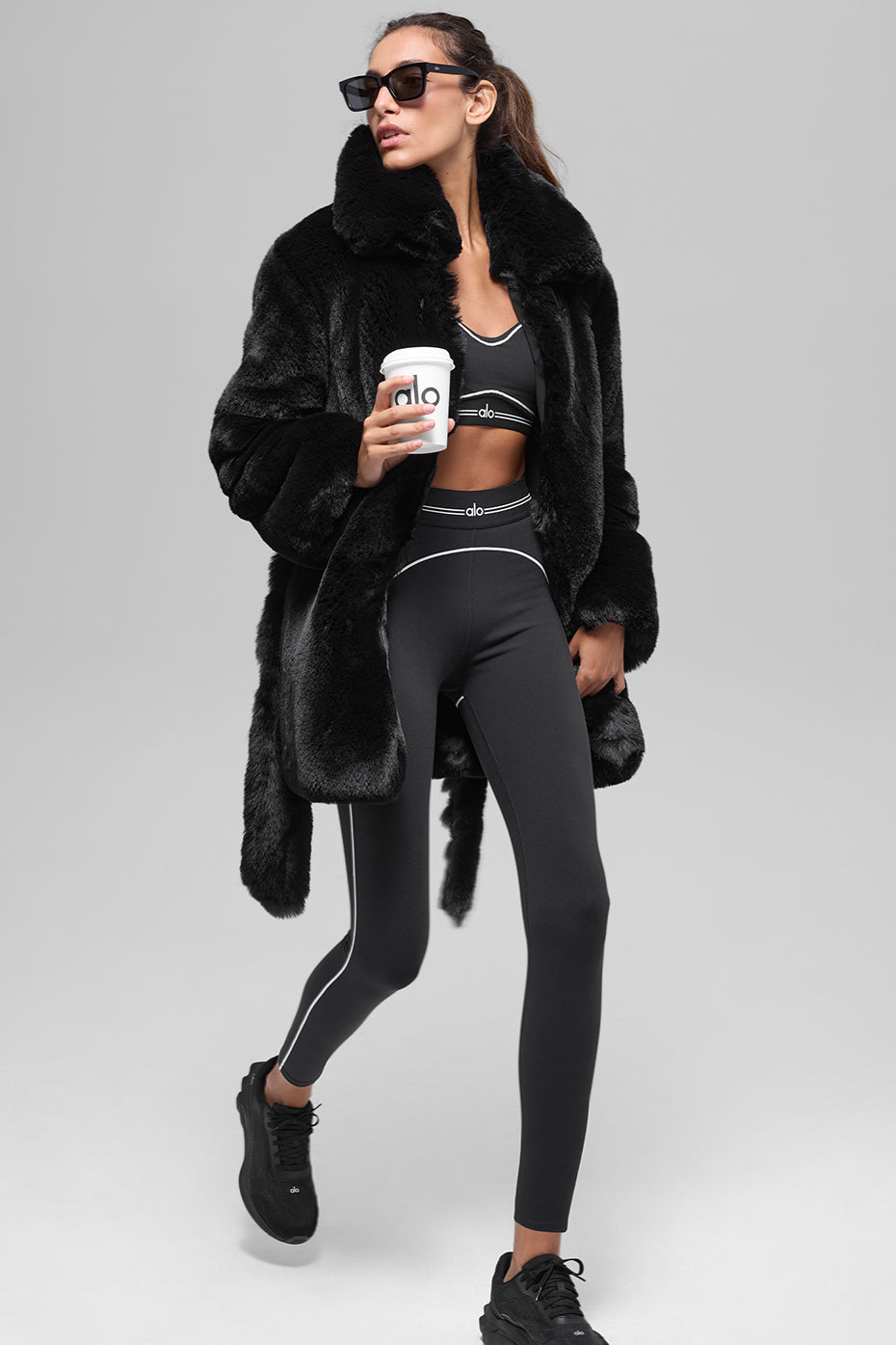 Faux Fur Starstruck Coat - Black — photo 5