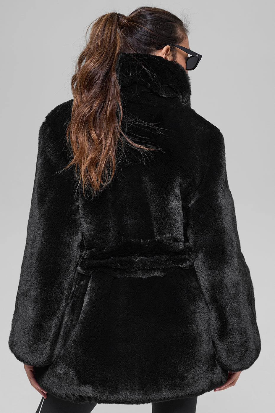 Faux Fur Starstruck Coat - Black — photo 3