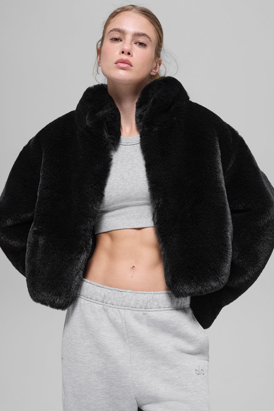 Faux Fur Allure Jacket - Black — photo 1