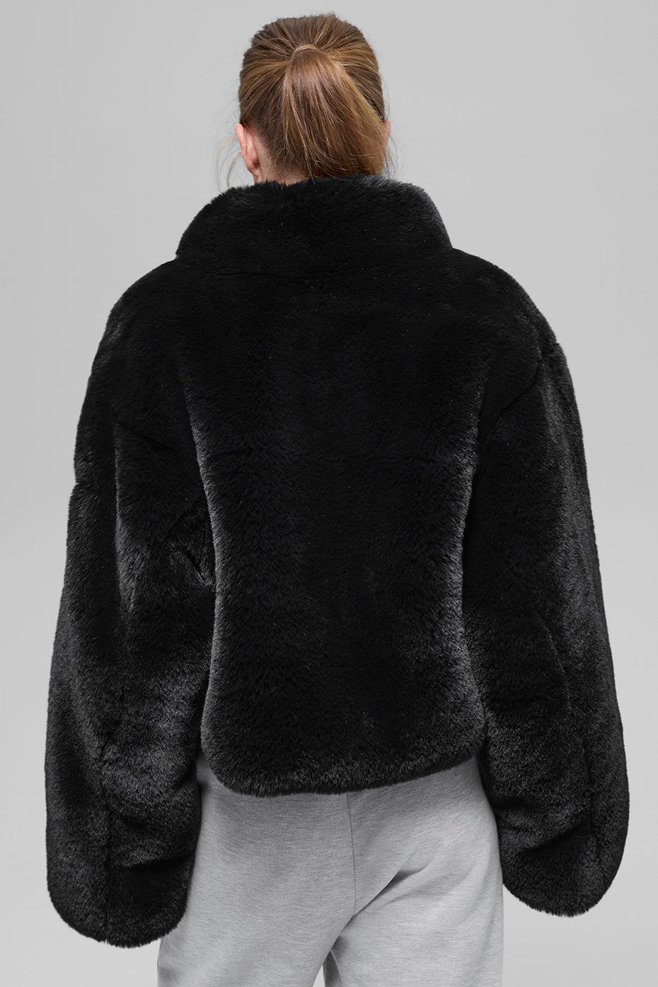 Faux Fur Allure Jacket - Black — photo 3