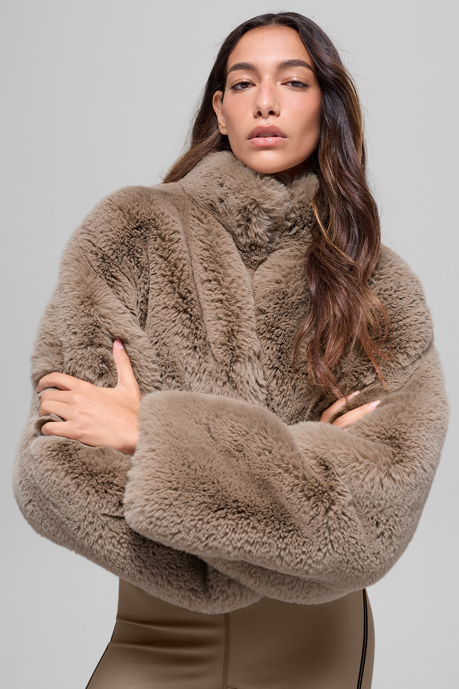 Faux Fur Allure Jacket - Oat — photo 1