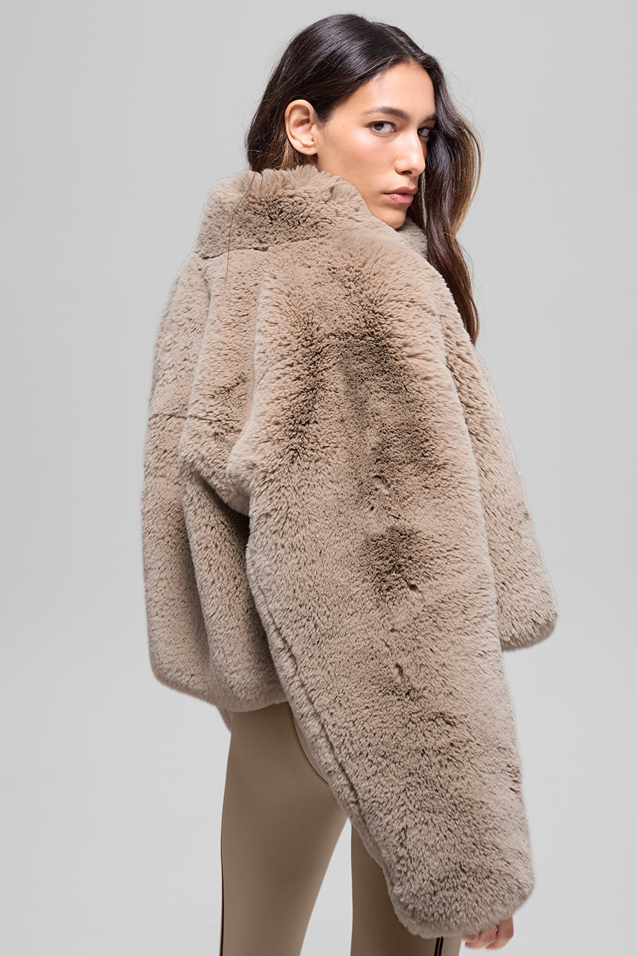 Faux Fur Allure Jacket - Oat — photo 3