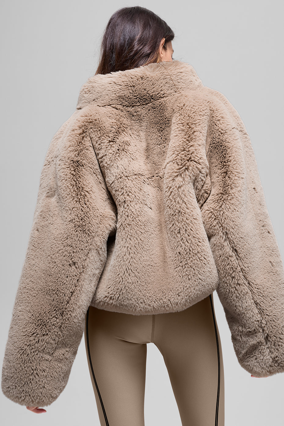 Faux Fur Allure Jacket - Oat — photo 4