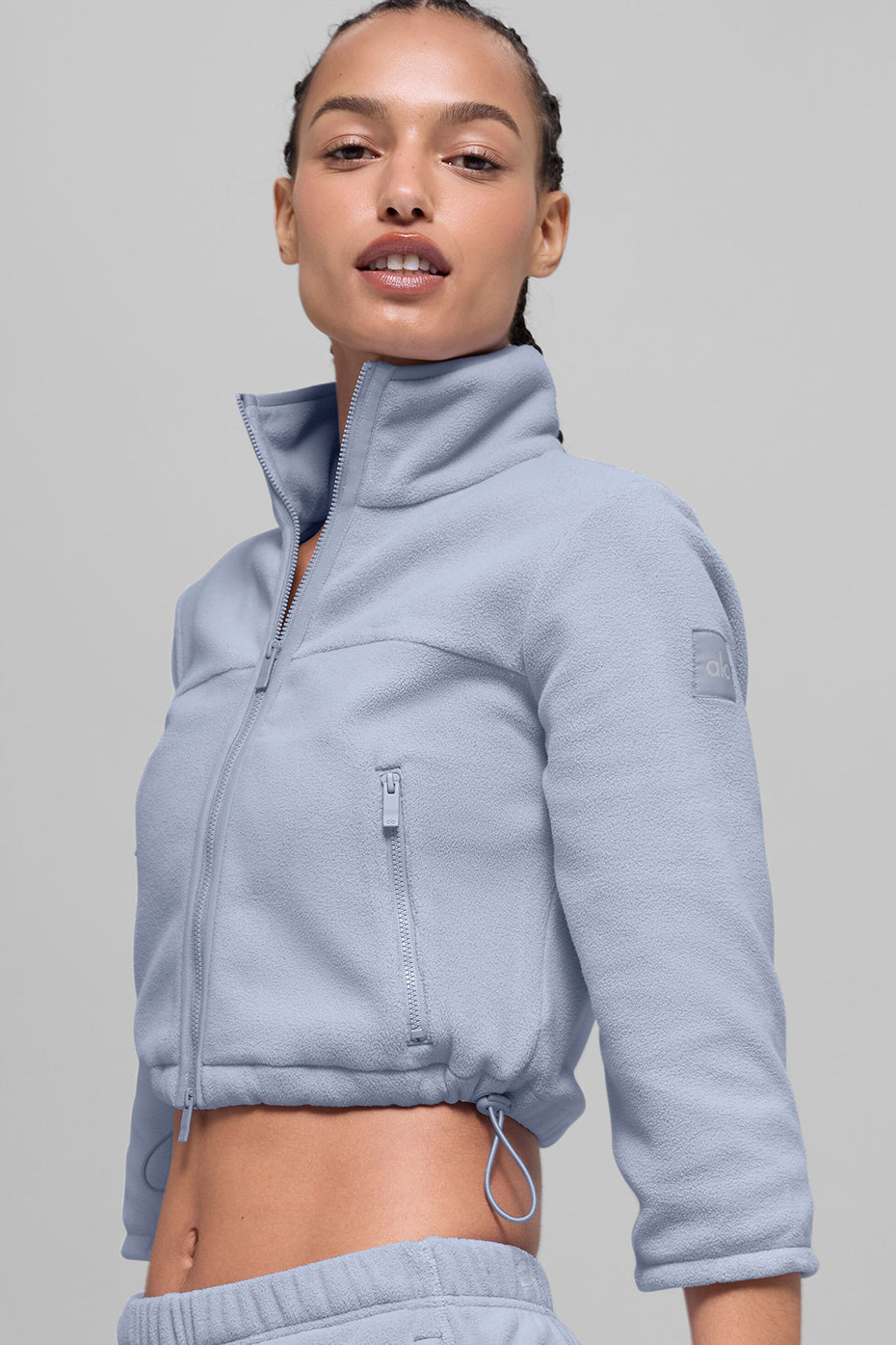 Polar Fleece Retreat Cropped Jacket - Winter Frost — photo 3