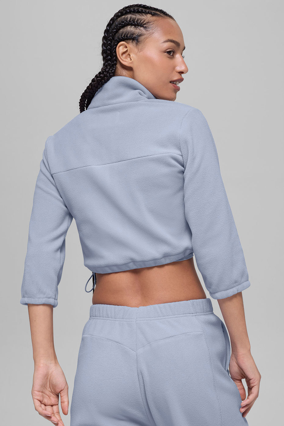 Polar Fleece Retreat Cropped Jacket - Winter Frost — photo 2
