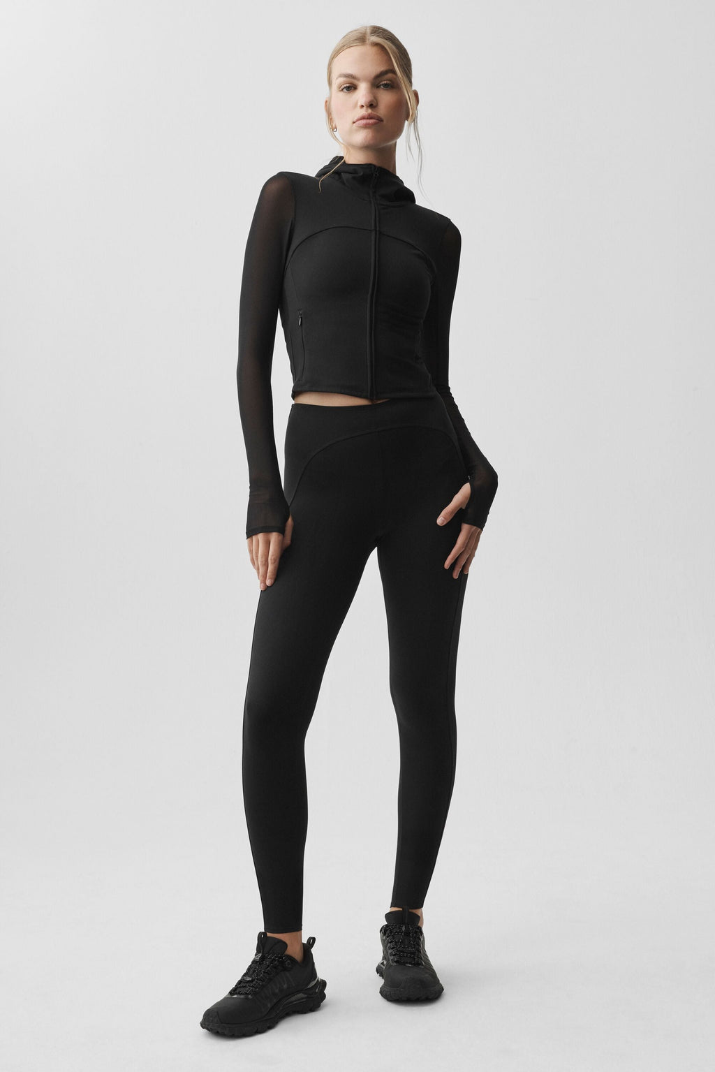 ALO Softsculpt Superset Full Zip Jacket - Black — photo 5