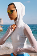 ALO Softsculpt Superset Full Zip Jacket - White — photo 1