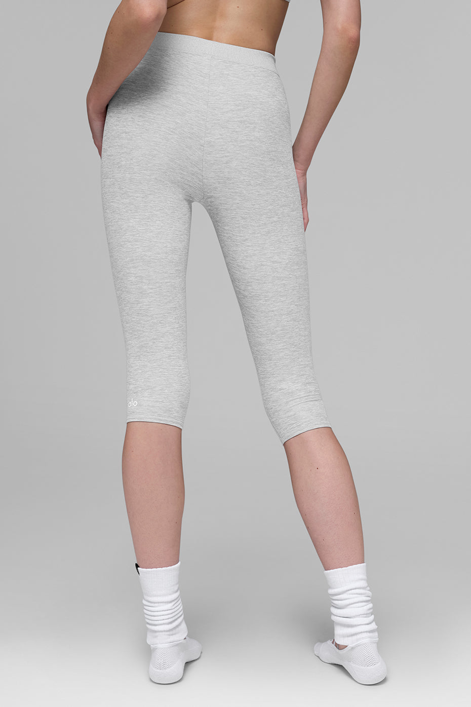 Alosoft High-Waist Iconic 90's Capri - Athletic Heather Grey — photo 2