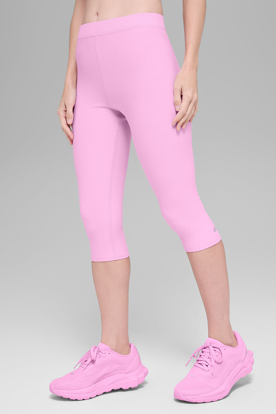 Alosoft High-Waist Iconic 90's Capri - Candy Heart Pink — photo 2