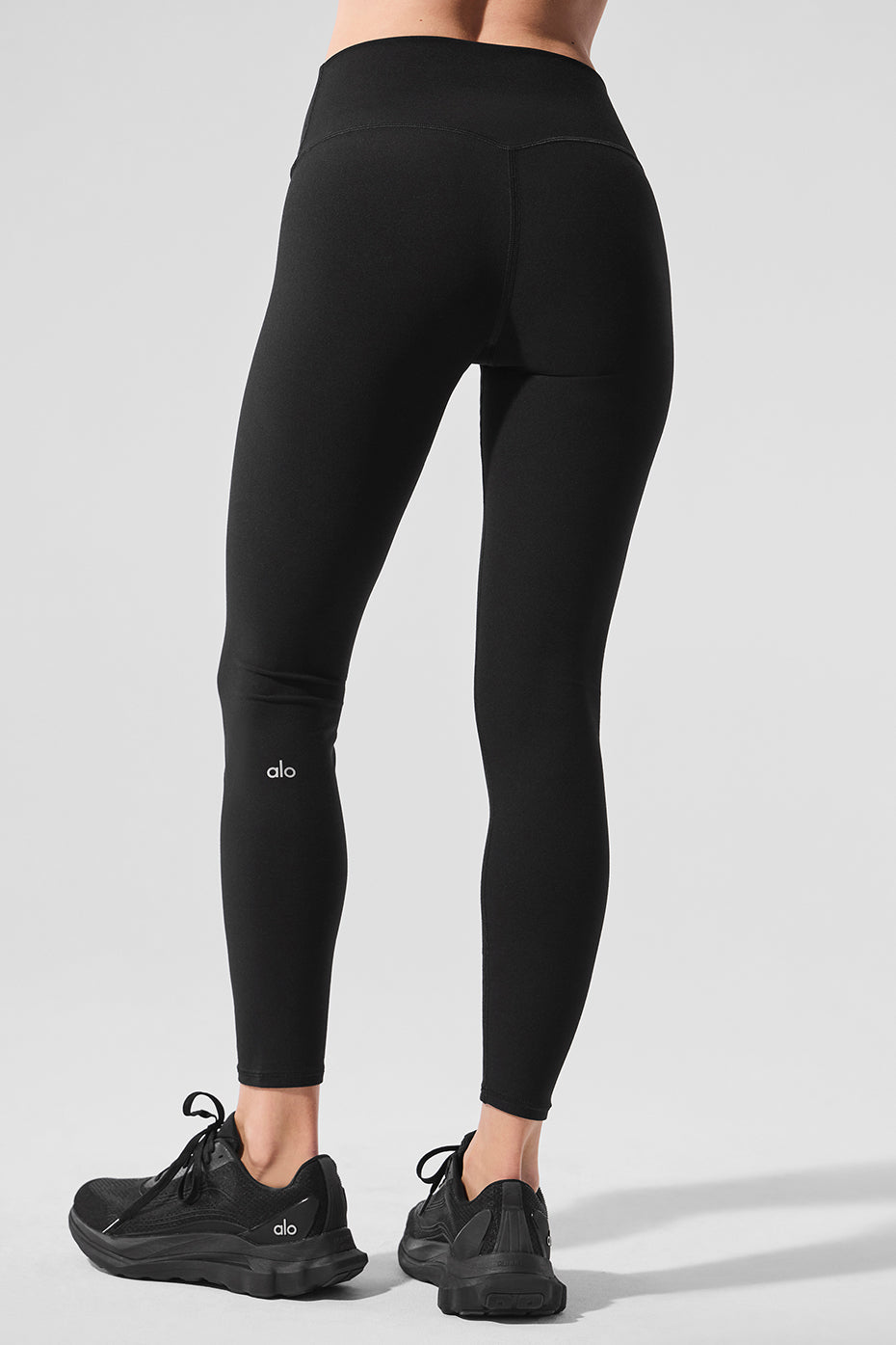 Alosoft High-Waist 7/8 Highlight Legging - Black — photo 2