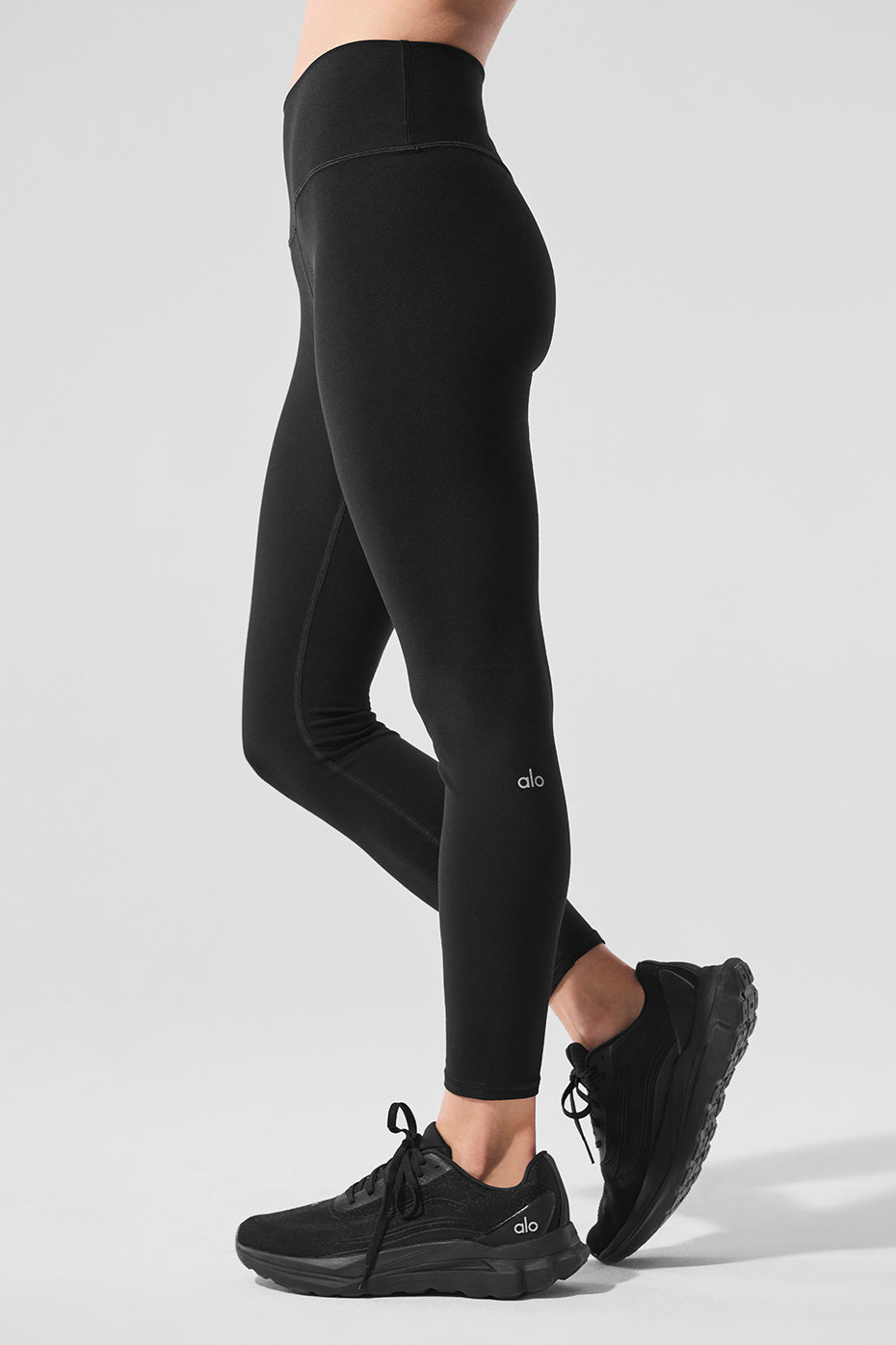 Alosoft High-Waist 7/8 Highlight Legging - Black — photo 3