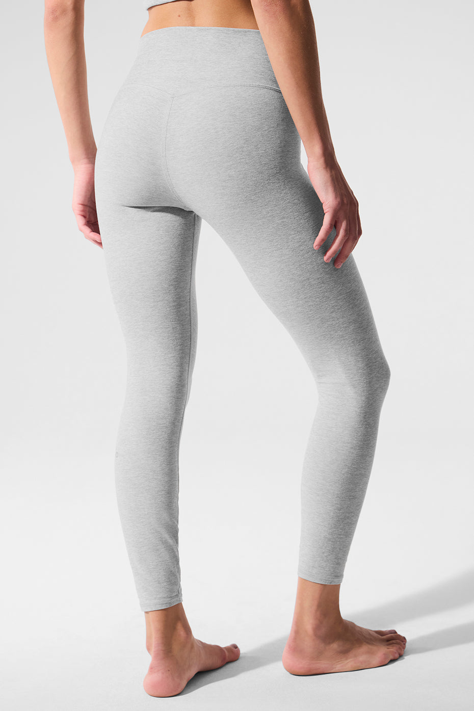 Alosoft High-Waist 7/8 Highlight Legging - Athletic Heather Grey — photo 3