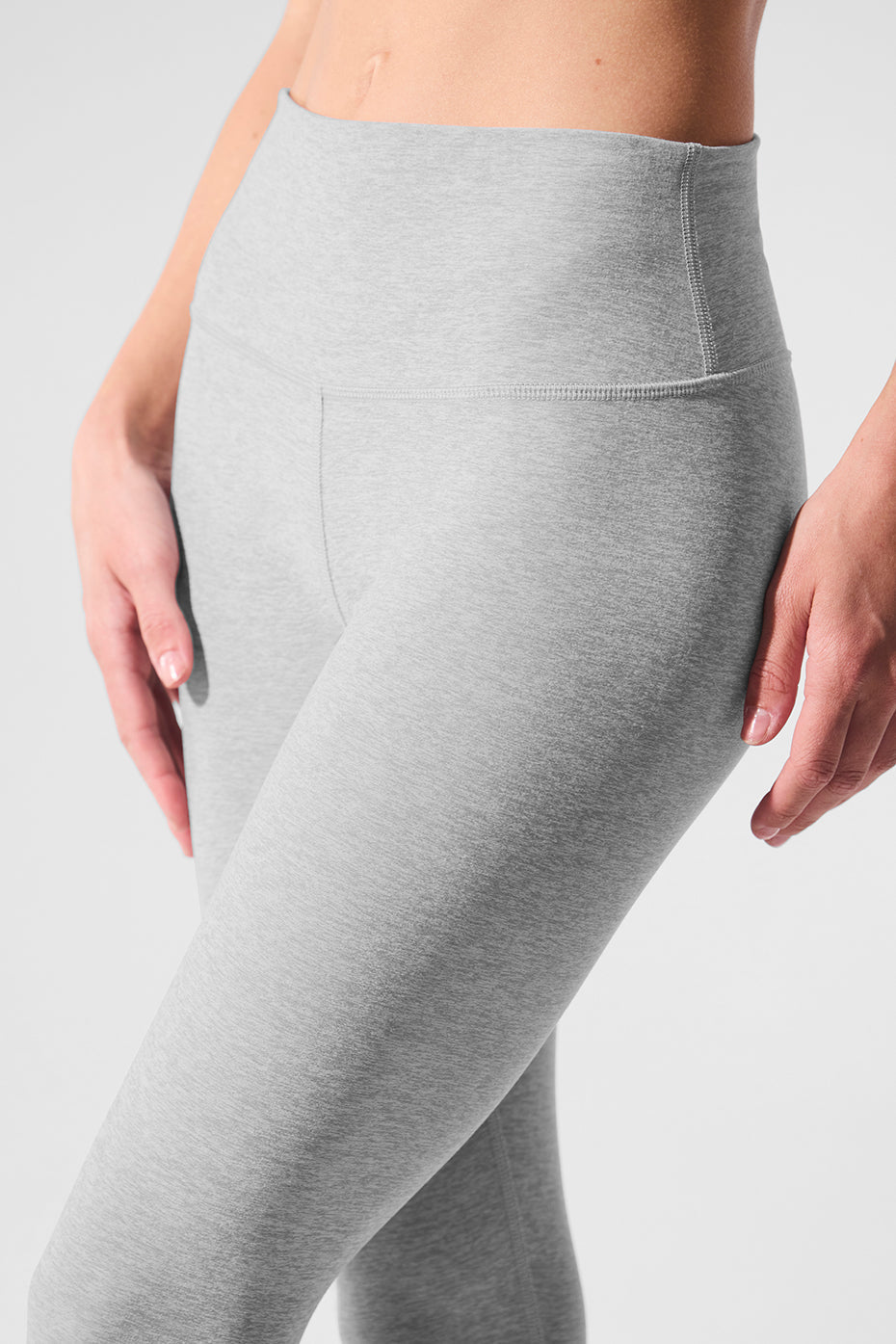 Alosoft High-Waist 7/8 Highlight Legging - Athletic Heather Grey — photo 4
